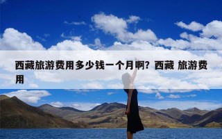 西藏旅游费用多少钱一个月啊？西藏 旅游费用