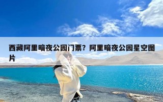 西藏阿里暗夜公园门票？阿里暗夜公园星空图片