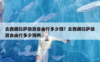 去西藏拉萨旅游自由行多少钱？去西藏拉萨旅游自由行多少钱啊