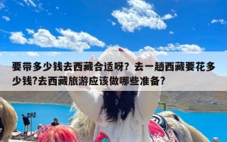 要带多少钱去西藏合适呀？去一趟西藏要花多少钱?去西藏旅游应该做哪些准备?