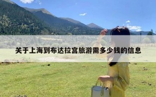 关于上海到布达拉宫旅游需多少钱的信息