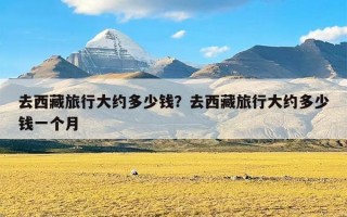 去西藏旅行大约多少钱？去西藏旅行大约多少钱一个月