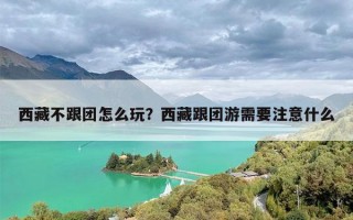 西藏不跟团怎么玩？西藏跟团游需要注意什么