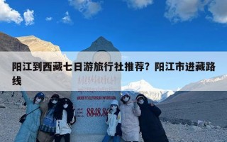 阳江到西藏七日游旅行社推荐？阳江市进藏路线
