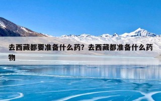 去西藏都要准备什么药？去西藏都准备什么药物