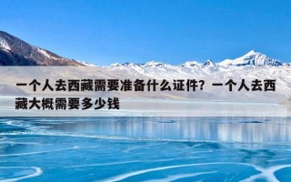 一个人去西藏需要准备什么证件？一个人去西藏大概需要多少钱