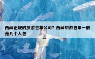 西藏正规的旅游包车公司？西藏旅游包车一般是几个人包