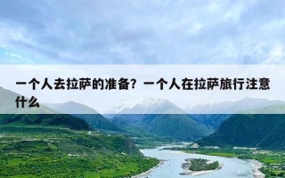 一个人去拉萨的准备？一个人在拉萨旅行注意什么