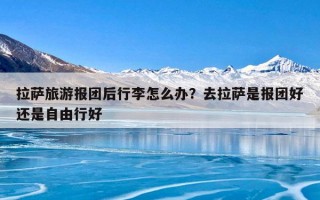 拉萨旅游报团后行李怎么办？去拉萨是报团好还是自由行好