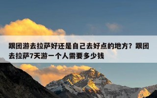 跟团游去拉萨好还是自己去好点的地方？跟团去拉萨7天游一个人需要多少钱