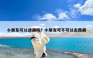 小朋友可以进藏吗？小朋友可不可以去西藏