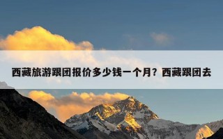 西藏旅游跟团报价多少钱一个月？西藏跟团去