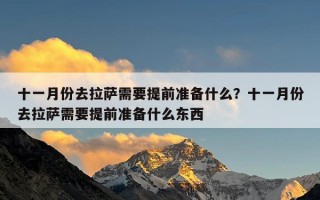 十一月份去拉萨需要提前准备什么？十一月份去拉萨需要提前准备什么东西