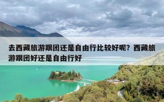 去西藏旅游跟团还是自由行比较好呢？西藏旅游跟团好还是自由行好