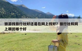 旅游找旅行社好还是在网上找好？旅行社和网上跟团哪个好