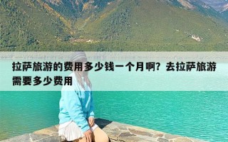 拉萨旅游的费用多少钱一个月啊？去拉萨旅游需要多少费用