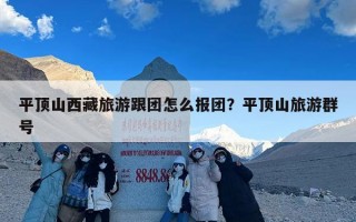 平顶山西藏旅游跟团怎么报团？平顶山旅游群号