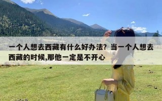 一个人想去西藏有什么好办法？当一个人想去西藏的时候,那他一定是不开心