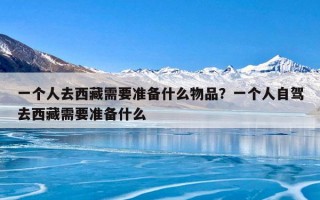 一个人去西藏需要准备什么物品？一个人自驾去西藏需要准备什么