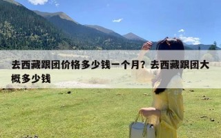 去西藏跟团价格多少钱一个月？去西藏跟团大概多少钱