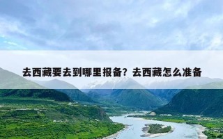 去西藏要去到哪里报备？去西藏怎么准备