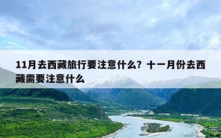 11月去西藏旅行要注意什么？十一月份去西藏需要注意什么