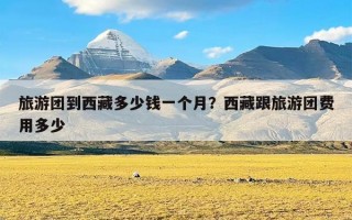 旅游团到西藏多少钱一个月？西藏跟旅游团费用多少