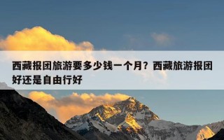 西藏报团旅游要多少钱一个月？西藏旅游报团好还是自由行好