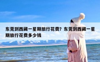 东莞到西藏一星期旅行花费？东莞到西藏一星期旅行花费多少钱