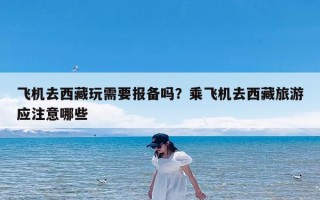 飞机去西藏玩需要报备吗？乘飞机去西藏旅游应注意哪些