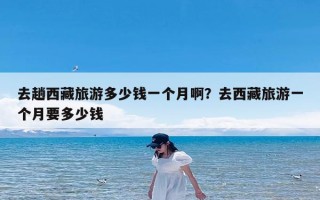 去趟西藏旅游多少钱一个月啊？去西藏旅游一个月要多少钱