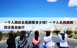 一个人跟团去西藏要多少钱？一个人去西藏跟团还是自由行