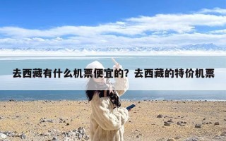 去西藏有什么机票便宜的？去西藏的特价机票
