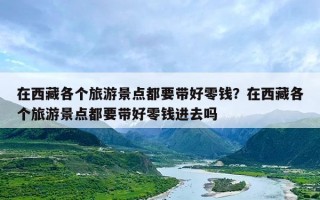 在西藏各个旅游景点都要带好零钱？在西藏各个旅游景点都要带好零钱进去吗