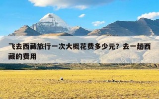 飞去西藏旅行一次大概花费多少元？去一趟西藏的费用