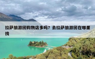 拉萨旅游团购物店多吗？去拉萨旅游团在哪里找