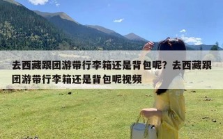 去西藏跟团游带行李箱还是背包呢？去西藏跟团游带行李箱还是背包呢视频