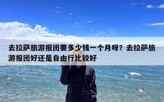 去拉萨旅游报团要多少钱一个月呀？去拉萨旅游报团好还是自由行比较好