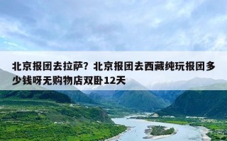 北京报团去拉萨？北京报团去西藏纯玩报团多少钱呀无购物店双卧12天