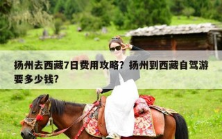 扬州去西藏7日费用攻略？扬州到西藏自驾游要多少钱?