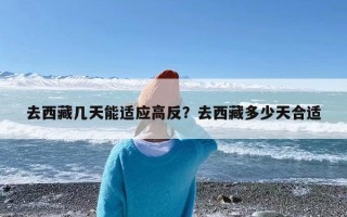 去西藏几天能适应高反？去西藏多少天合适