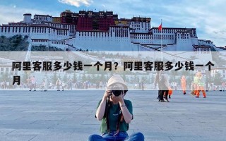 阿里客服多少钱一个月？阿里客服多少钱一个月