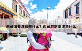 西藏游要注意些什么？西藏游需要注意什么