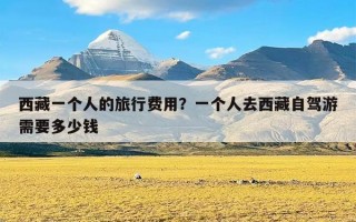 西藏一个人的旅行费用？一个人去西藏自驾游需要多少钱