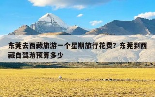 东莞去西藏旅游一个星期旅行花费？东莞到西藏自驾游预算多少