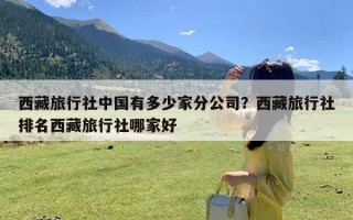 西藏旅行社中国有多少家分公司？西藏旅行社排名西藏旅行社哪家好