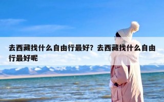 去西藏找什么自由行最好？去西藏找什么自由行最好呢