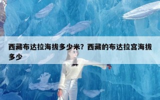 西藏布达拉海拔多少米？西藏的布达拉宫海拔多少