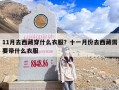 11月去西藏穿什么衣服？十一月份去西藏需要带什么衣服