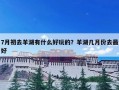 7月初去羊湖有什么好玩的？羊湖几月份去最好